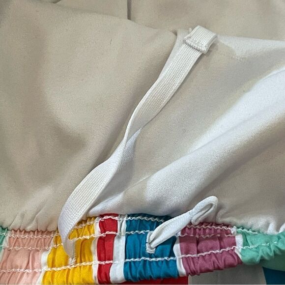 Nike Dri Fit Large Shorts Girls Stripes Multicolor Gym Running - Picture 7 of 9